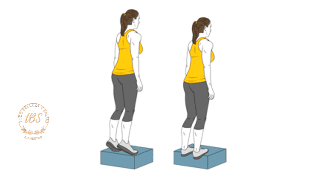 Ejercicio, elevaciones de talones (Calf Raises)